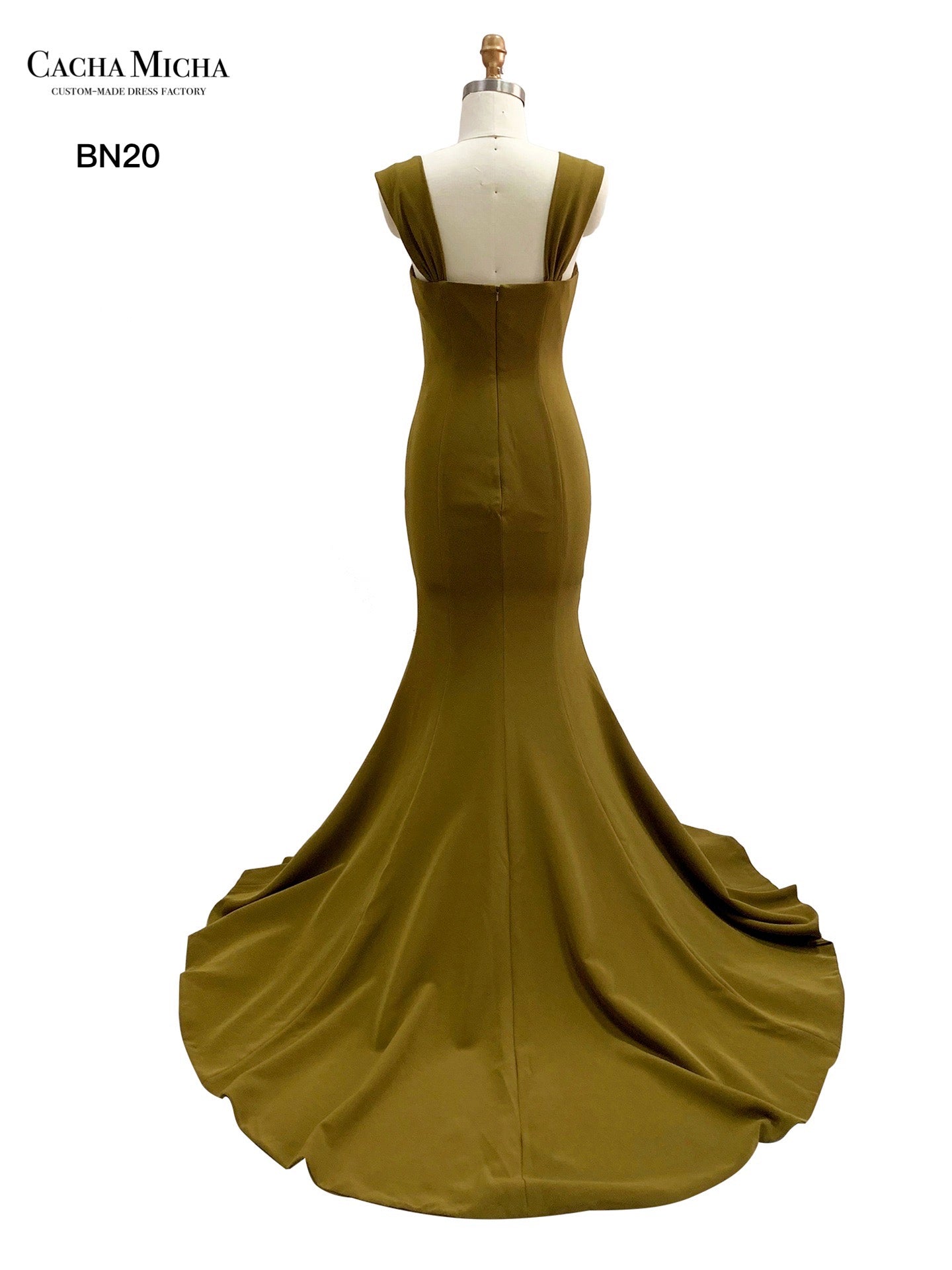 Fishtail Style Crepe Fabric Bridesmaid Dress BN20