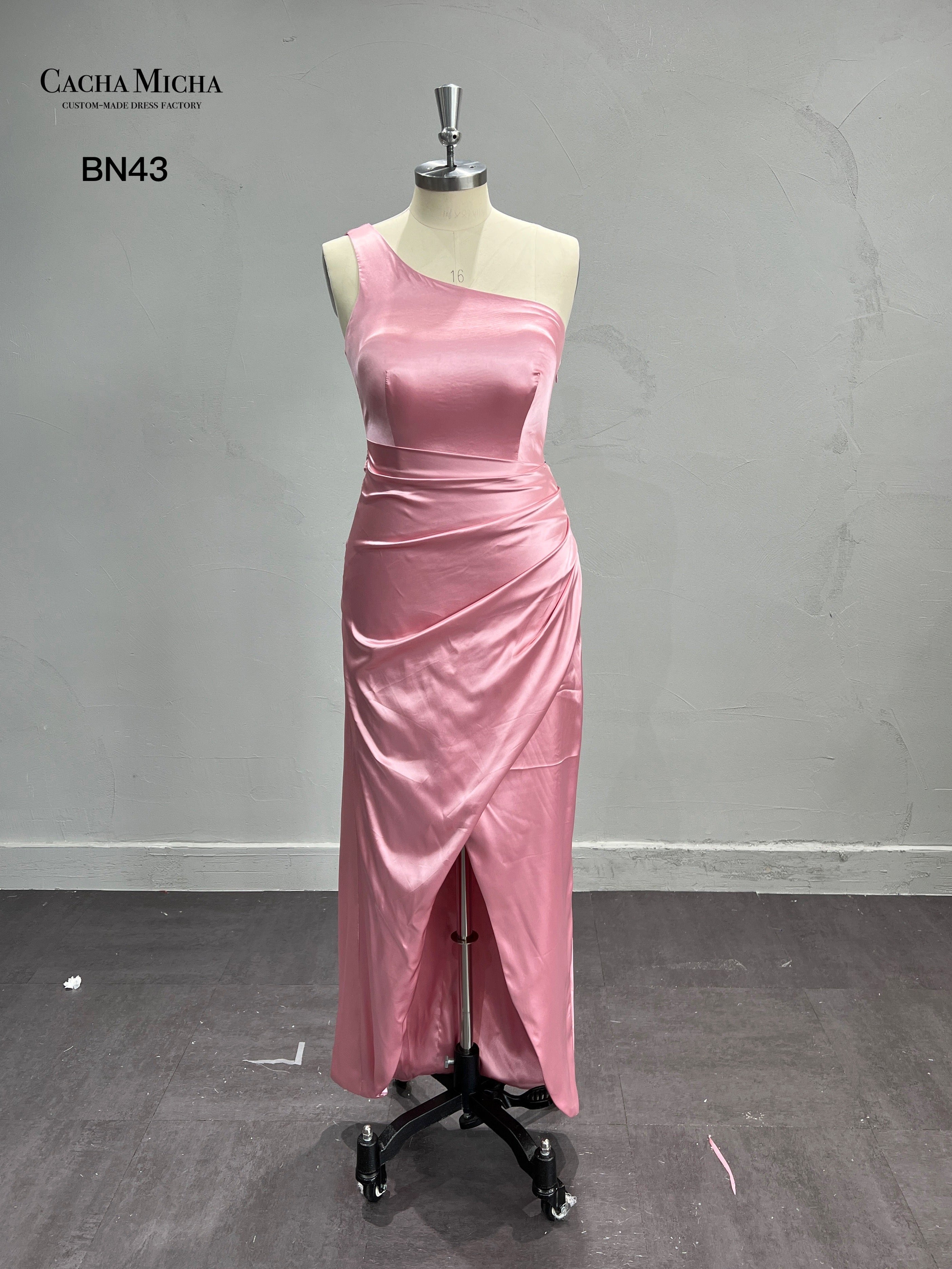 One Shoulder Ankle Length Bridesmaid Dress BN43