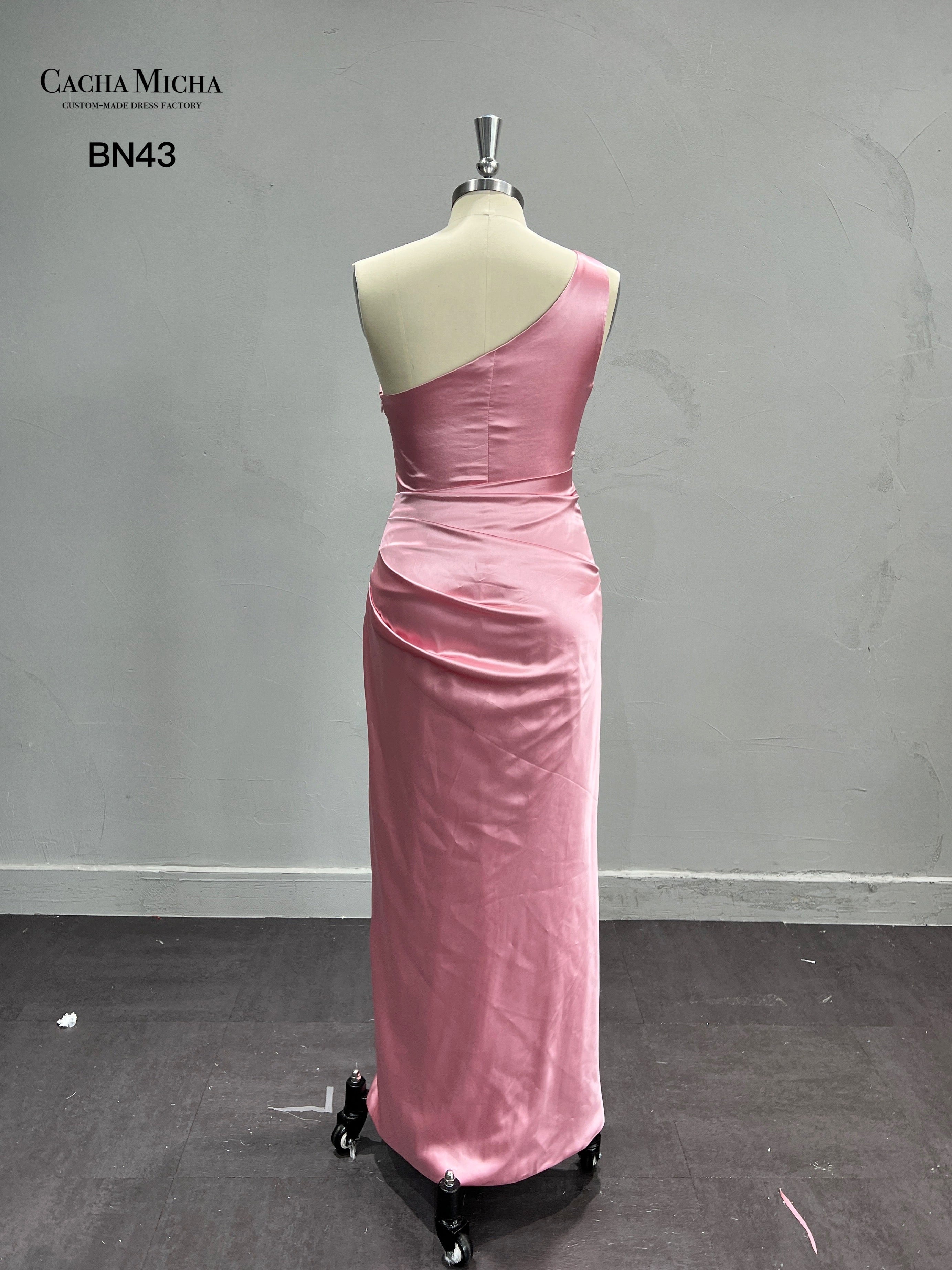 One Shoulder Ankle Length Bridesmaid Dress BN43