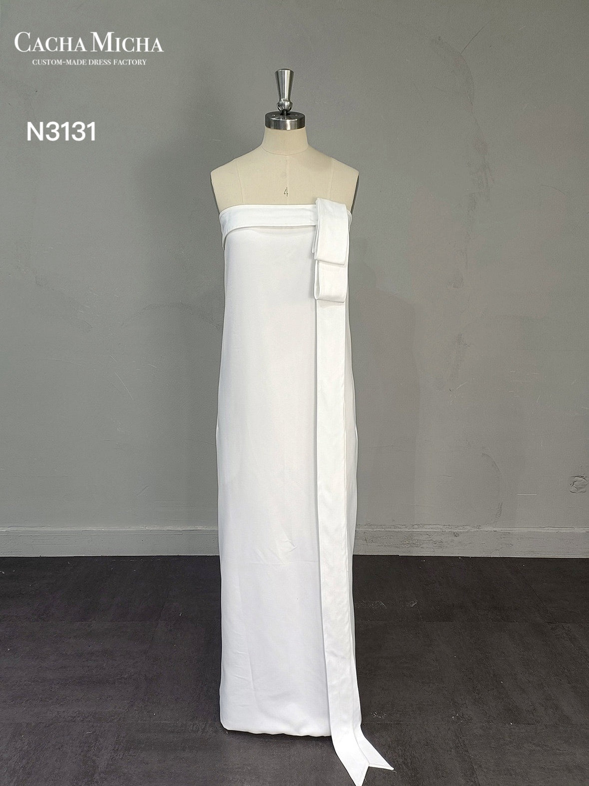 Strapless Straight Skirt Robe Bridal Dress N3131