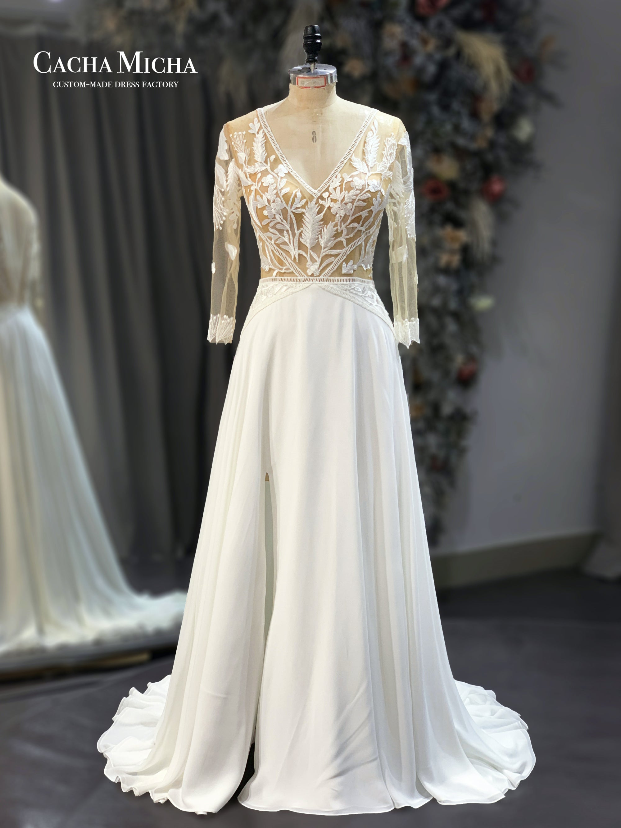 basque waist a line taffeta bridal dress 211211