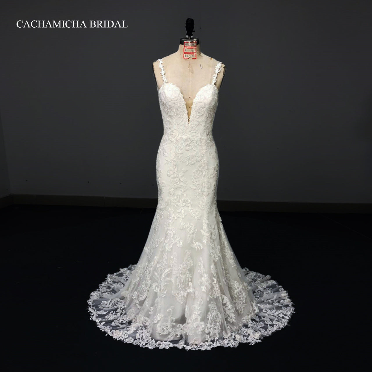 Heavy Beaded Lace Mermaid Bridal Gown 7222