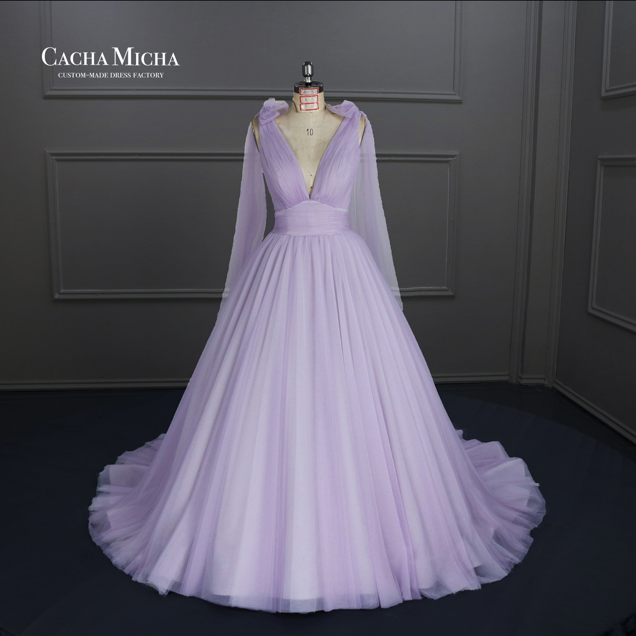 Special purple color wedding gown J251