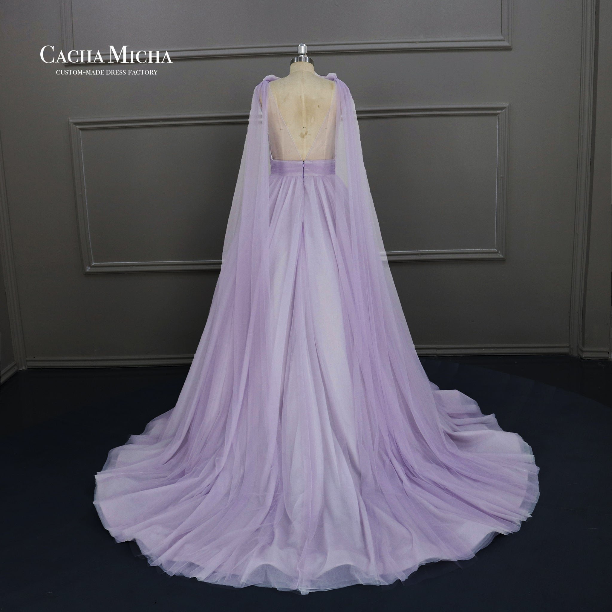 Special purple color wedding gown J251